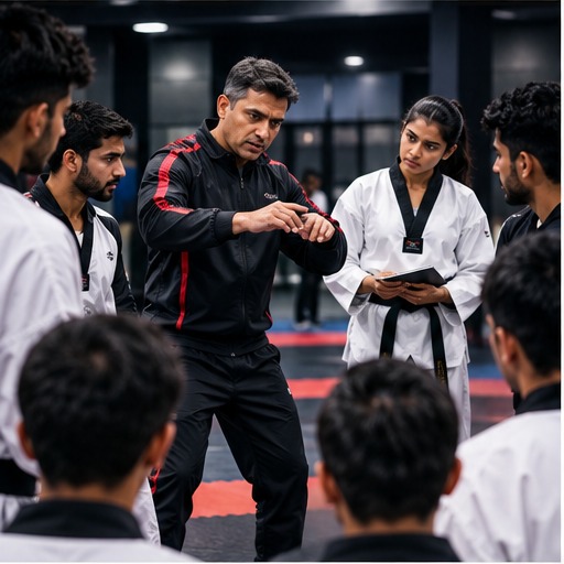 Taekwondo coach development session